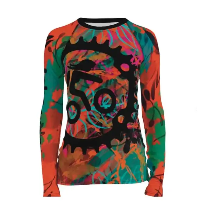 Vêtements de vélo femmes cyclisme maillot à manches longues chemise de vélo enduro motocross maillot