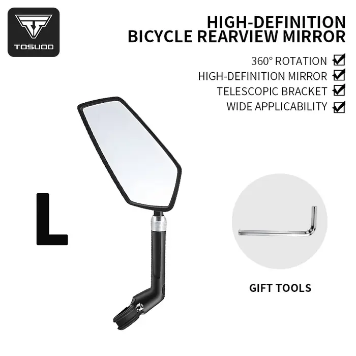 TOSUOD – rétroviseur de vélo télescopique réglable à 360 degrés, accessoires pour vélo de montagne, 