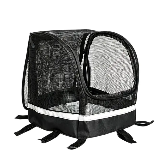 Panier de vélo pour chien et chat avec fenêtre, support de guidon pour vélo, idéal pour les loisirs quotidiens, les trajets domicile-travail et les activités urbaines en extérieur