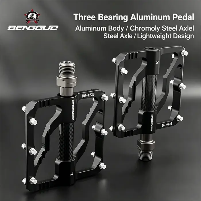 Pédale de vélo BENGGUO en alliage d'aluminium/axe CR-MO