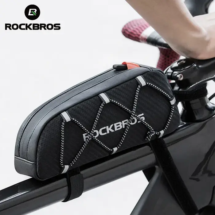 ROCKBROS sac de vélo étanche réfléchissant avant cadre supérieur Tube sac ultraléger sac