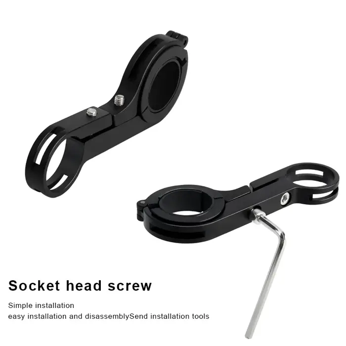 Support de barres de poignée de vélo en alliage d'aluminium, supports en Fiber de carbone pour phare