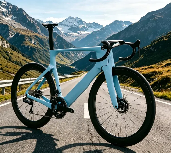 Nouveau cadre de vélo de route en carbone 2026 avec boîtier de pédalier BBright compatible avec le groupe électronique