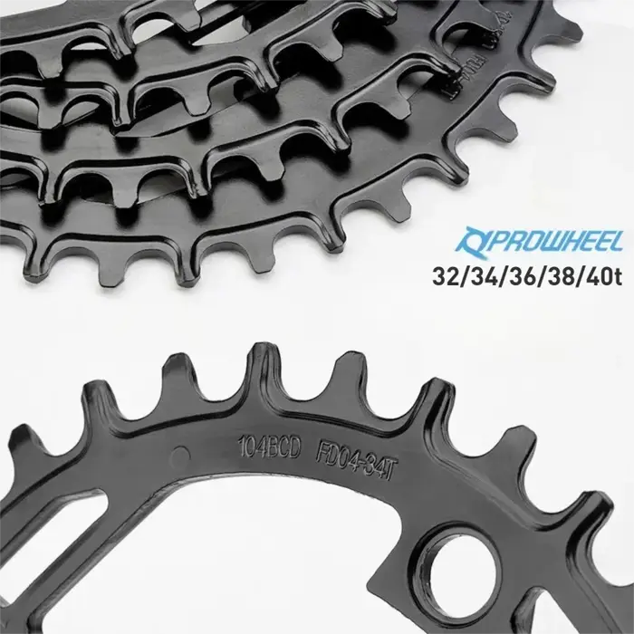 PROWHEEL 32T 34T 36T 38T 40T roue de chaîne de pignon de vélo vtt 104BCD plateau rond partie
