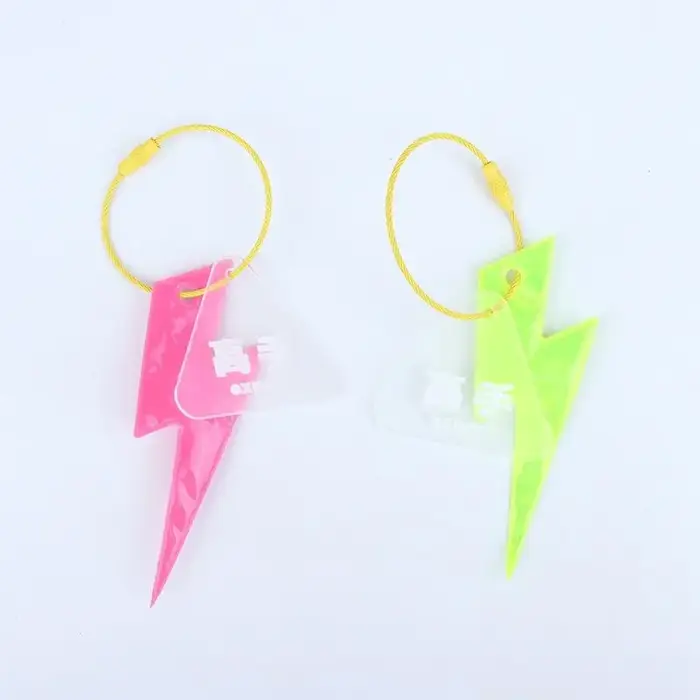 Pendentif réfléchissant pour vélo, avertissement de sécurité pour la conduite en extérieur, pendentif éclair haute visibilité, durable, universel pour vélo de route