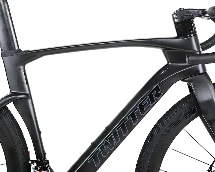 Vélo de route en fibre de carbone TWITTER GraveL V3pro 105/R7120-24S avec frein à disque hydraulique 700c*40C T1000