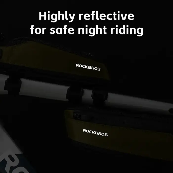 ROCKBROS sac de vélo Portable cyclisme haut bas Tube sac vtt route téléphone sac à outils réfléchiss