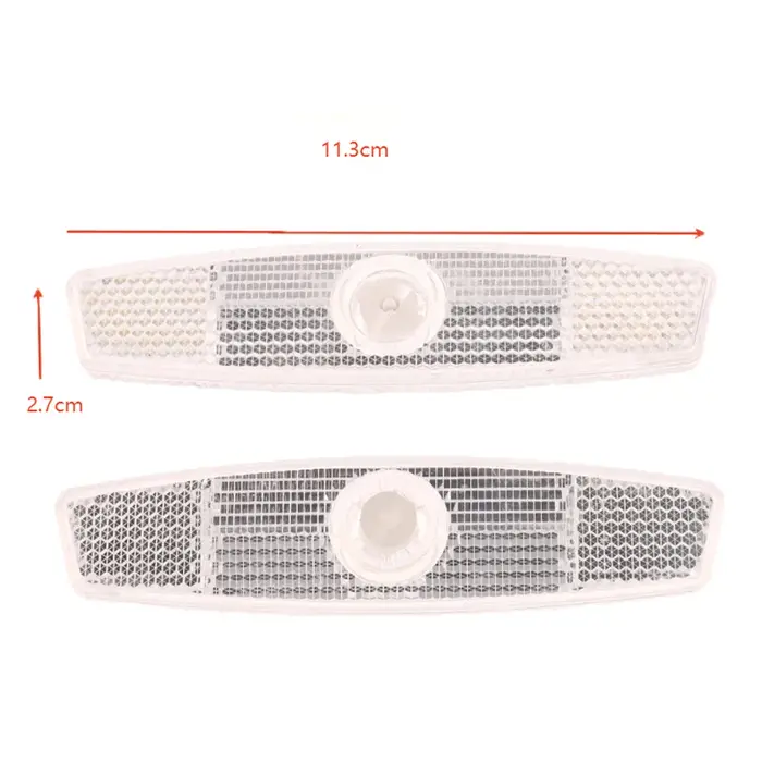 1 paire de réflecteurs de rayons de vélo vtt, feux d'avertissement de sécurité pour rayons de vélo d