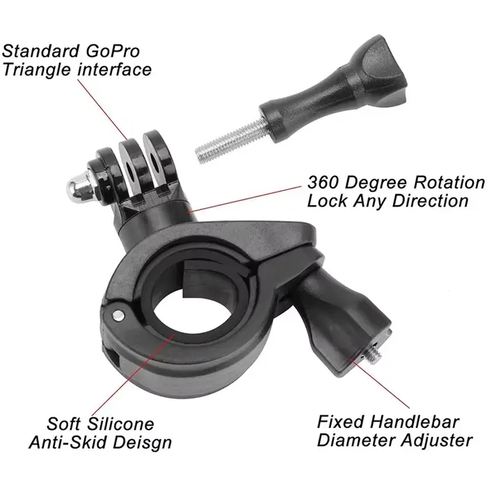 Support de guidon de vélo et de moto pour GoPro