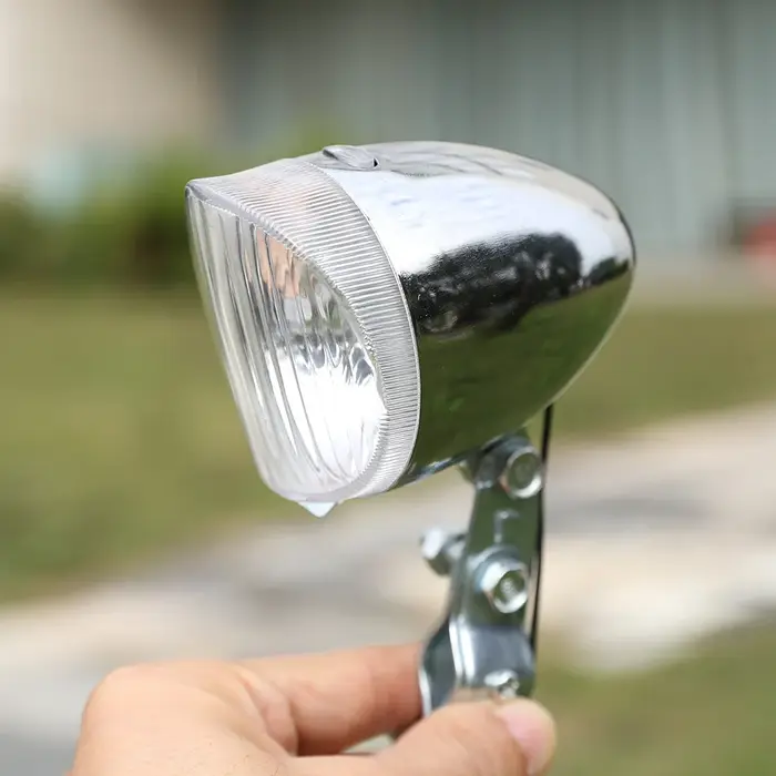 Ensemble de lumières dynamo pour vélo, sécurité, sans piles, phare avant et arrière