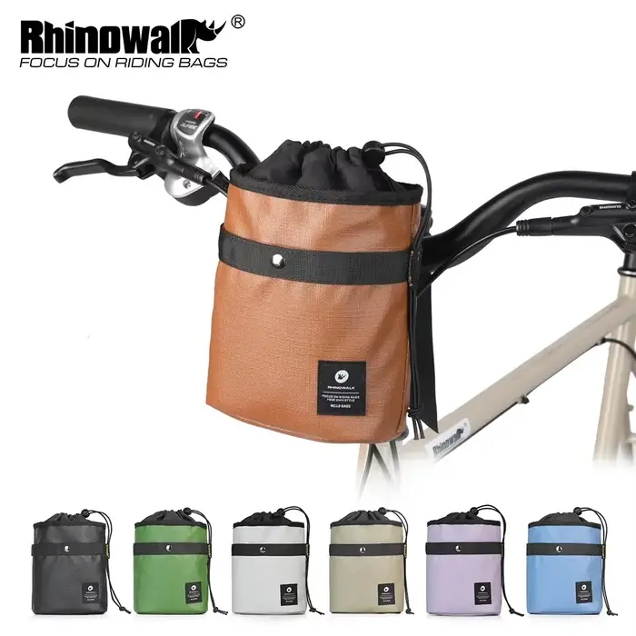 Sacoche de guidon de vélo Rhinowalk couleur Morandi 2