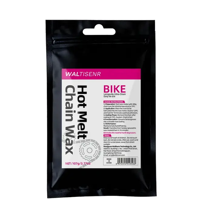 Lubrifiant pour chaîne de vélo à fusion à chaud avec formule à très faible friction – Protection dur