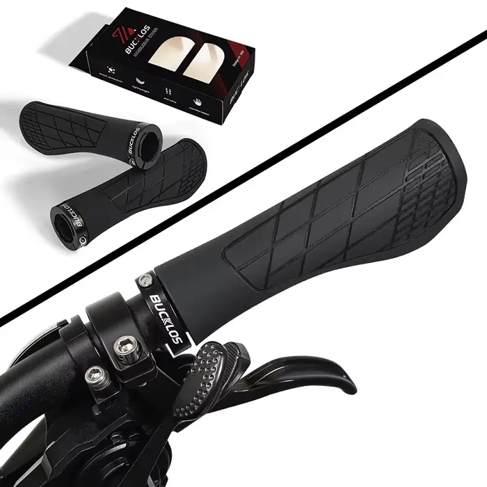 BUCKLOS poignées de guidon de vélo poignées de vélo ergonomiques poignée de vélo verrouillable en ca