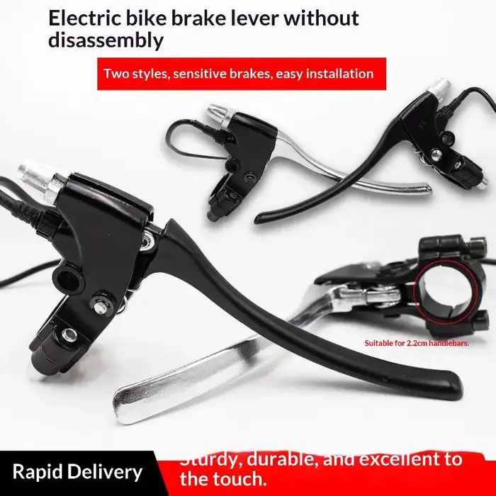 Leviers de frein en alliage d'aluminium pour vélo électrique
