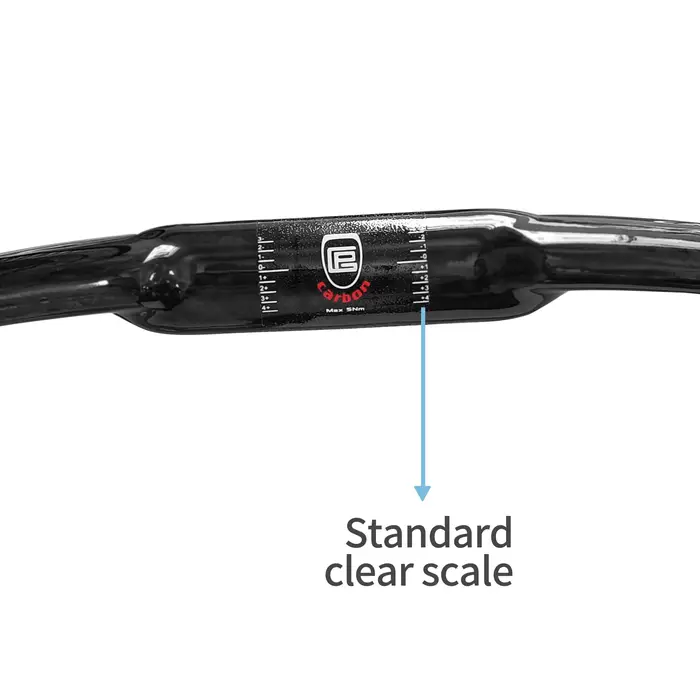 Guidon de vélo de route en fibre de carbone courbé, pièces de bicyclette, 31.8mm, 400mm, 420mm, 440m