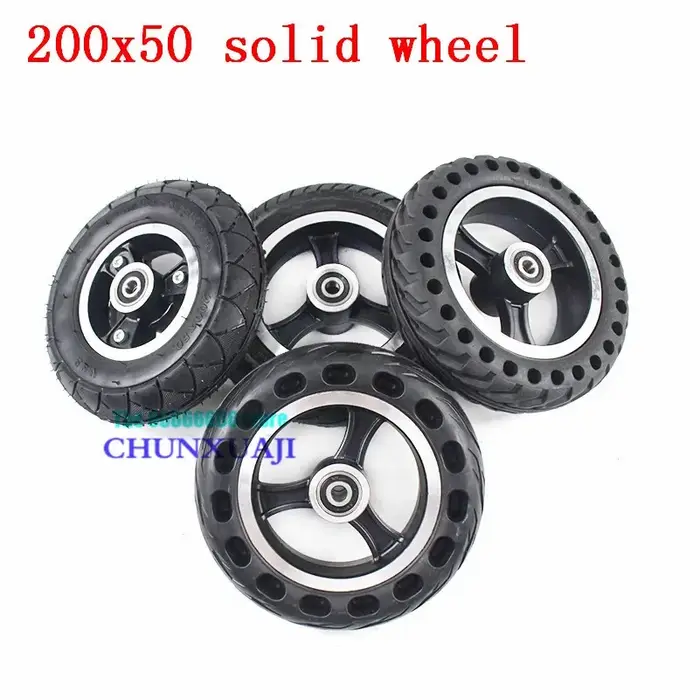 Roue solide 200x50 pour trottinette électrique