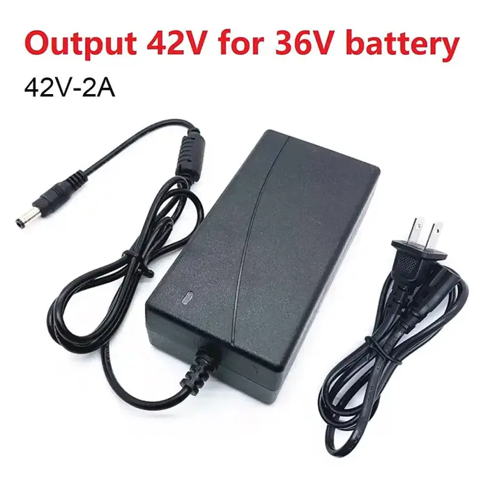 Pour US 42V 2A Scooter chargeur de batterie adaptateur secteur pour 36V vélo électrique pour M365 Sc