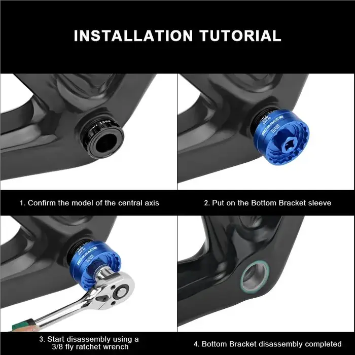 RIDERACE extracteur de support inférieur de vélo