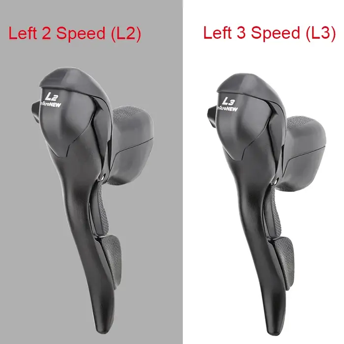 MicroNEW-Manette de vitesse de vélo de route, leviers de frein, dérailleur avant pour Shimano, 2x7, 