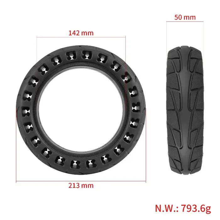 Pneu solide de 8, 5 pouces anti-crevaison pour trottinette électrique Xiaomi