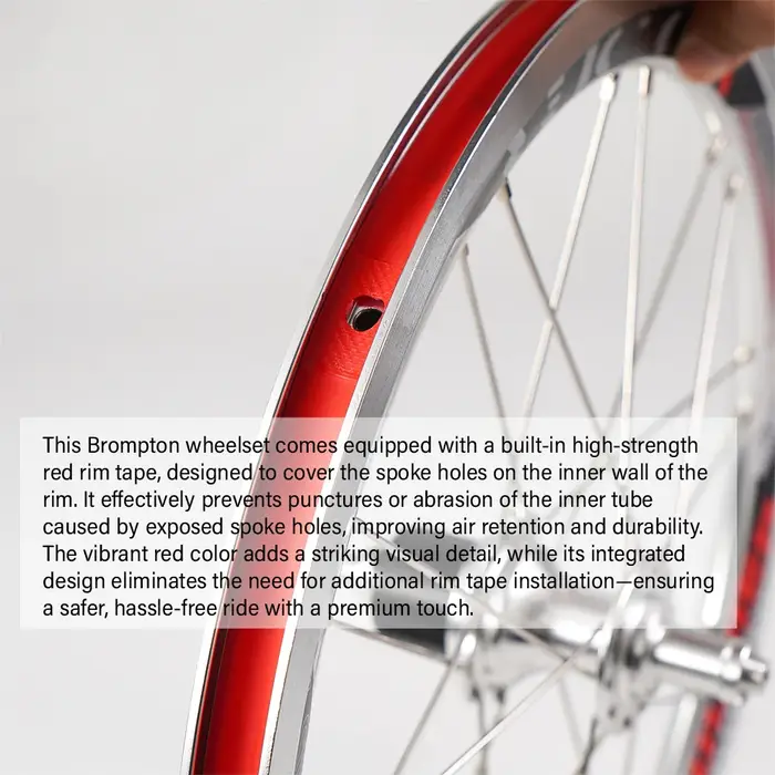 Paire de roues de vélo CNC pour roues de frein Brompton Bike V