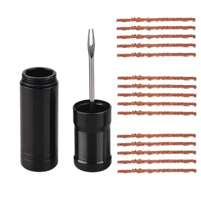 Kit de réparation de pneus tubeless pour vélo – Bandes de caoutchouc, bouchons de réparation et outi