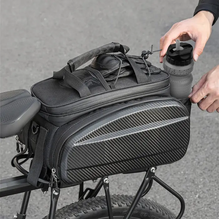 Sacs de selle de vélo support arrière pour équitation de montagne voyage coffre
