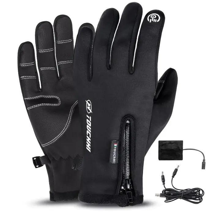 Gants de cyclisme avec prise en charge USB du bout des doigts et des écrans tactiles