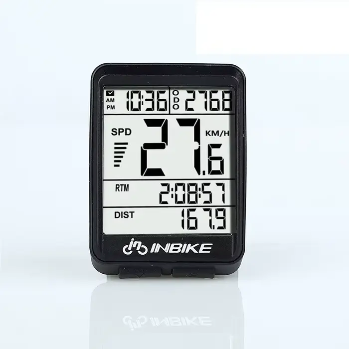 INBIKE 2.1 pouces vélo ordinateur sans fil étanche à la pluie multifonction équitation vélo odomètre