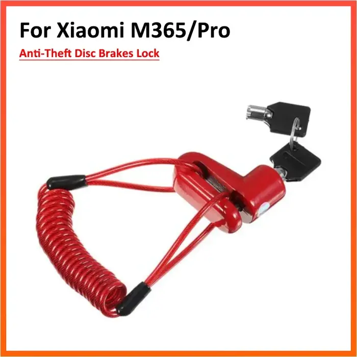 Verrou de frein à disque antivol avec fil d'acier pour Scooter électrique Xiaomi Mijia M365 /Pro 1S Pro2 Mi3