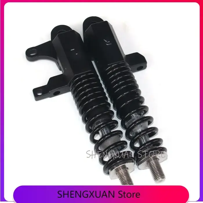 Fourche avant de 10 pouces avec amortisseur hydraulique noir robuste pour trottinette électrique