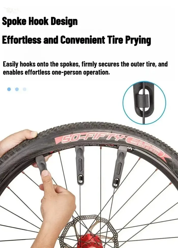 Barres à démonter les pneus de vélo de route et VTT CYCLAMI