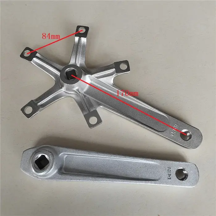 Manivelle de vélo de piste TRUYOU 144 BCD, pédalier à engrenage fixe, manivelles argentées 165 mm 17