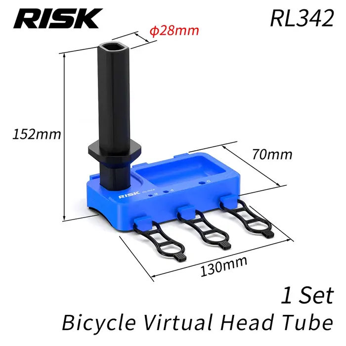 Tube de direction virtuel RISK pour vélos de route/VTT/gravel – Outil de démontage du guidon et de réparation de vélo