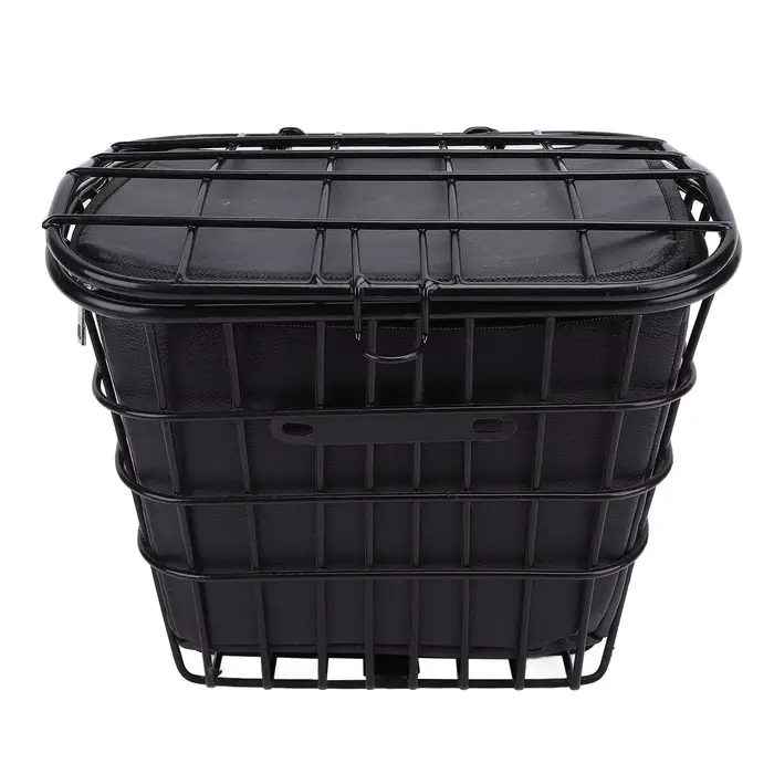 Panier de rangement avant pour vélo avec sac intérieur noir, résistant à l'eau et à la poussière, pa