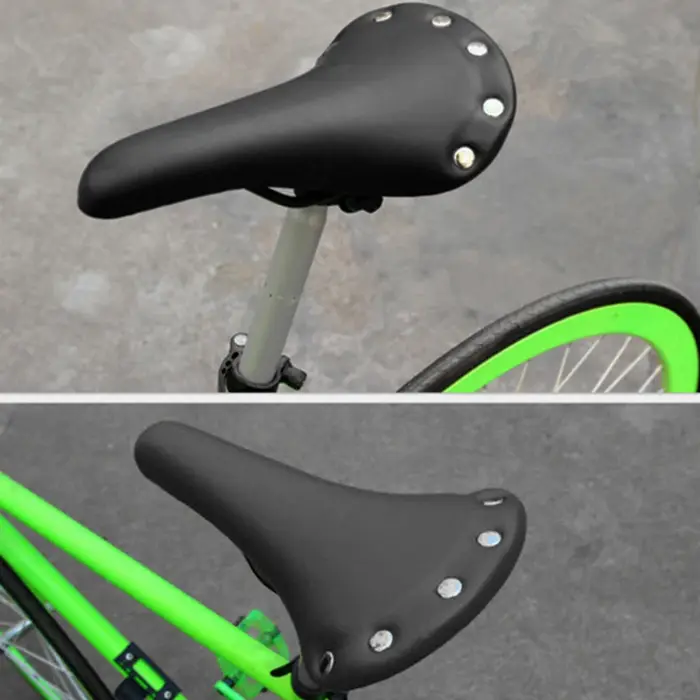 Housse de selle de vélo vintage en cuir imperméable pour vélo de route
