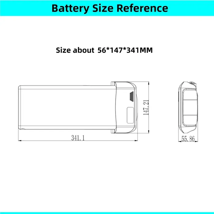 Batterie arrière T1 pour vélo de ville