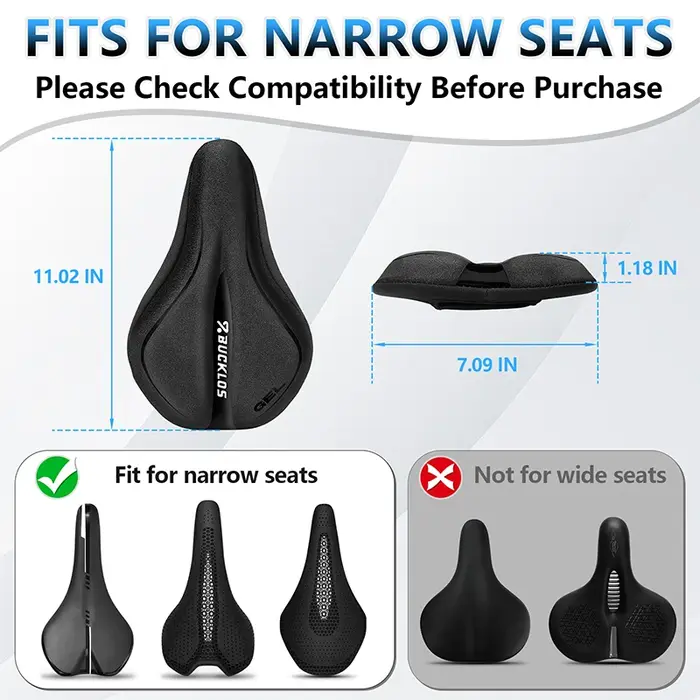 Housse de selle de vélo BUCKLOS en silicone