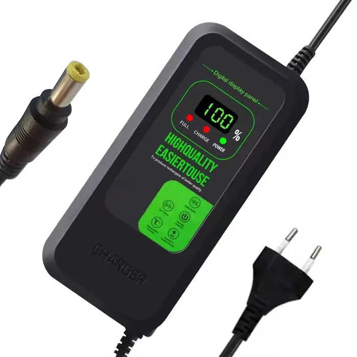 Chargeur de batterie lithium 2A 5A 36V 10S 42V/48V 13S 54.6V/72V 20S 84V pour trottinette électrique, prise DC 36V 48V 72V