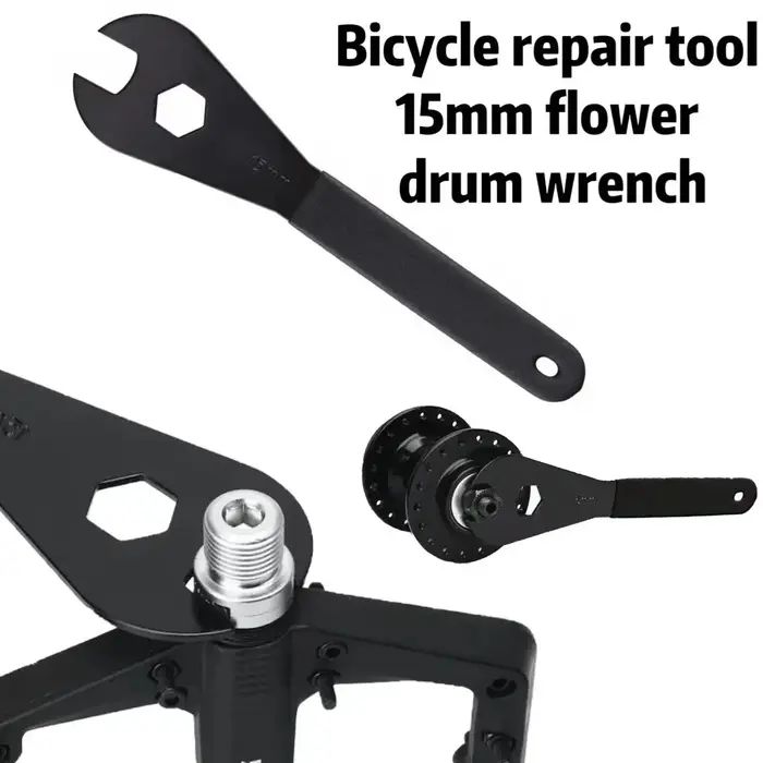 RIDERACE clé à pédale de vélo 15mm Durable pour moyeux de VTT vtt installer clé de retrait outils de réparation de cyclisme sur route