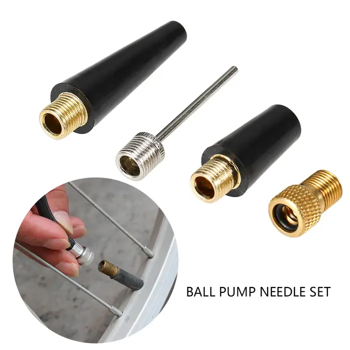 Vexada-Kit d'adaptateur de buse, pompe de gonflage à bille, Valve, 4 pièces