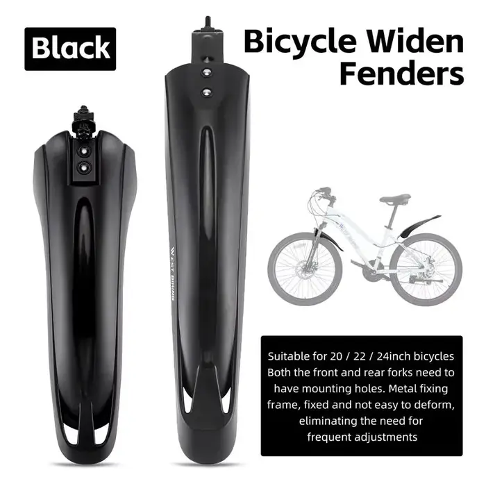 WEST BIKING 2 pièces garde-boue de vélo garde-boue anti-poussière cyclisme garde-boue universel gard