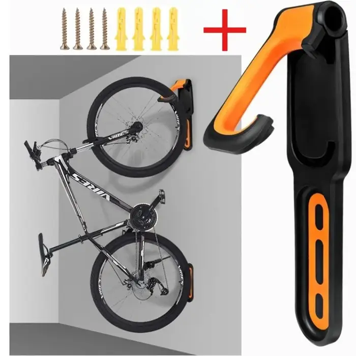 Support mural de vélo pliable