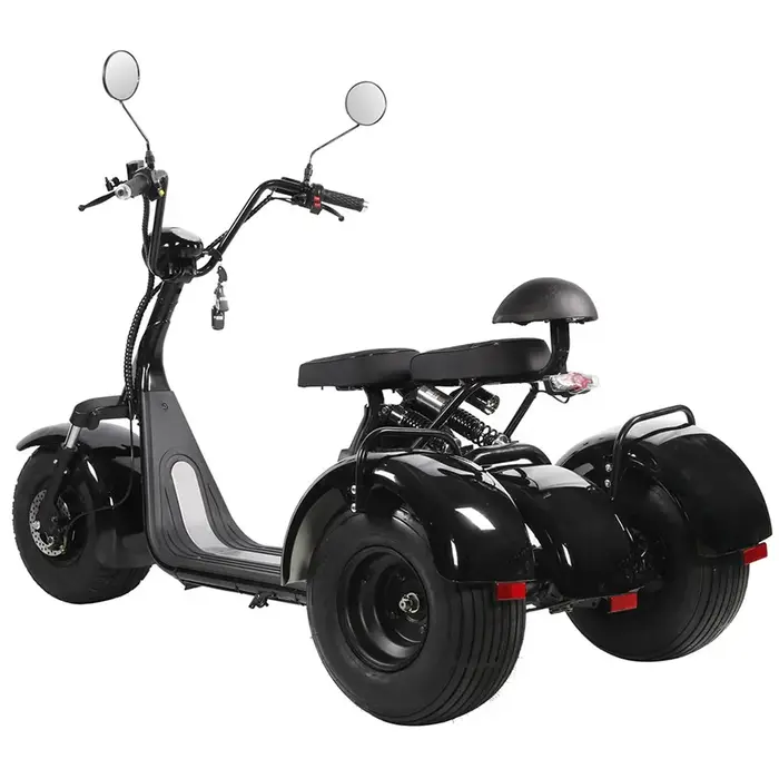 Citycoco 1500W Scooter électrique Tricycles à 3 roues pour adultes Entrepôt UE/USA/Europe 2000W 40AH Double batterie pour utilisation en ville