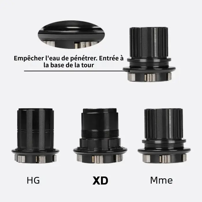 Moyeu arrière VTT TITMGER Noisy Cube Pro7 32 trous Boost 12x148 HG XD Micro Spline 6 cliquet pour Shimano SRAM