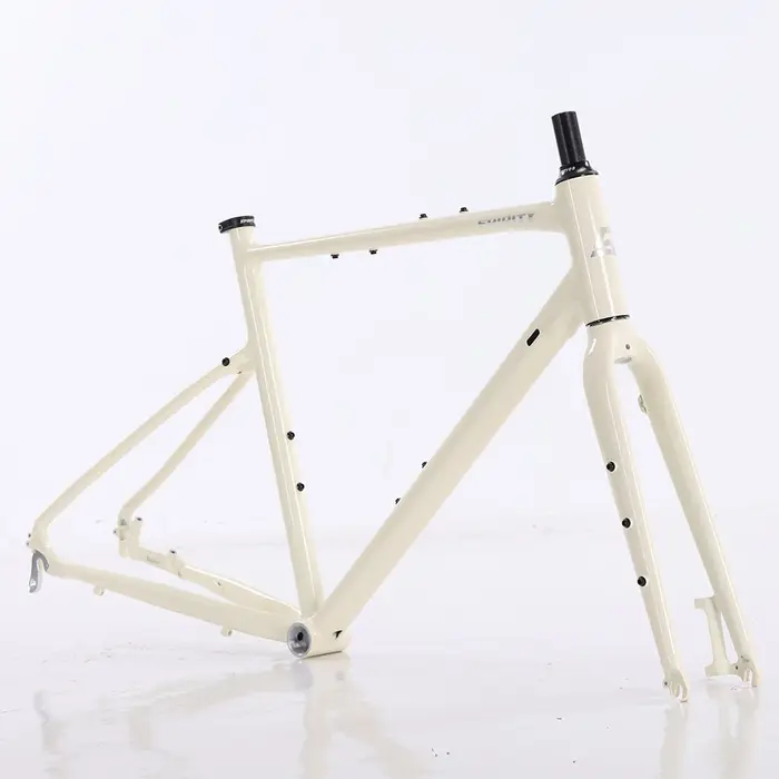 Cadre de vélo de gravier B.B 44x68mm O.L.D Avant 100mm/Arrière 135mm Frein à disque en alliage d'aluminium