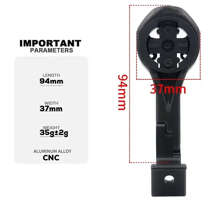 Support d'ordinateur pour guidon de vélo en alliage d'aluminium