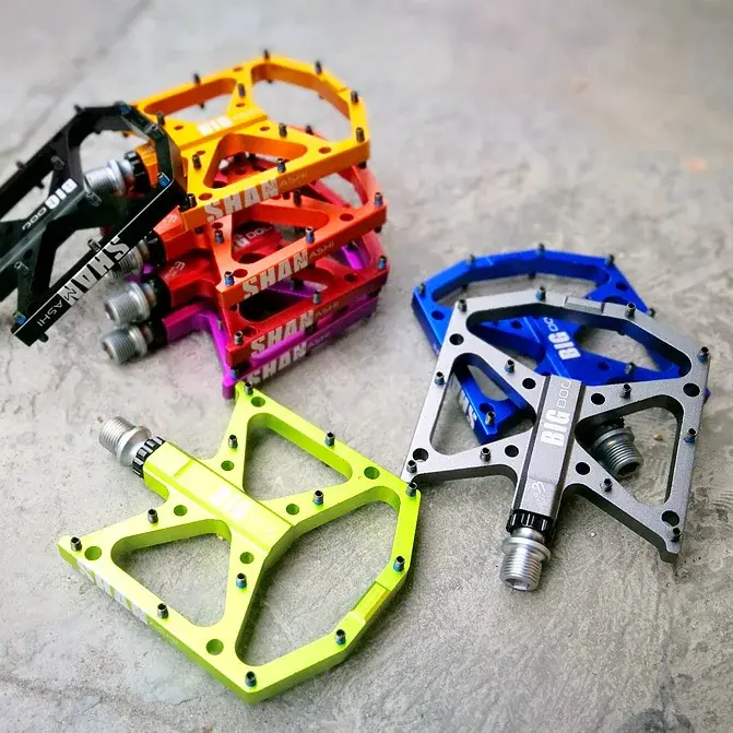 Pédales grand chien VTT 3 roulements vélo portant larges