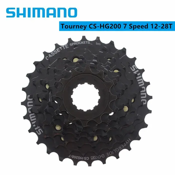 Shimano Tourney HG200 7s 12-28T/12-32T 8s 12-32T Cassette CS-HG200-7 / CS-HG200-8 pour VTT Vélo D'origine
