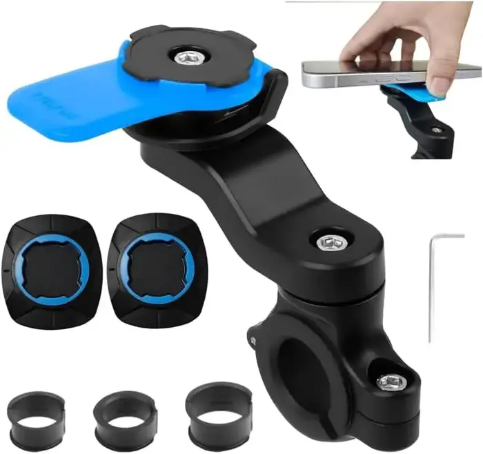 Support universel pour vélo et moto, support de téléphone portable pour VTT 360 °   Rotatif pour VTT